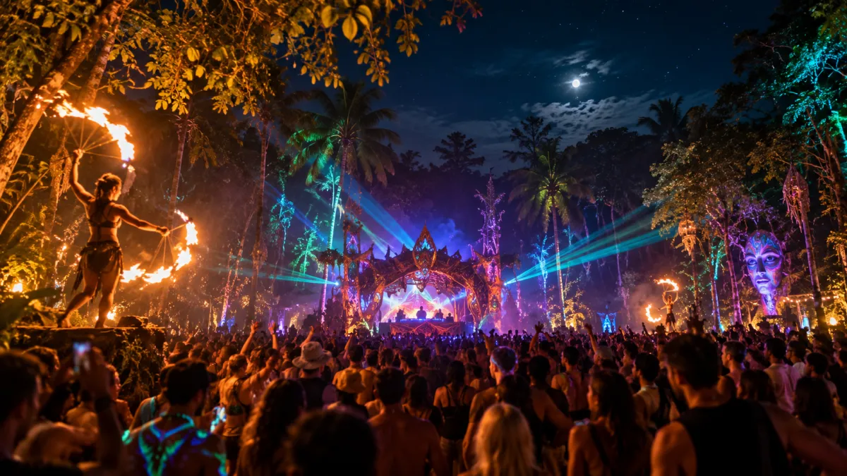 Jungle Experience Koh Phangan open-air jungle party